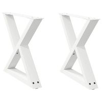 patas para mesarpierna de mesa de centro 2 uds acero blanco 60x42-433 cm