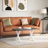 patas de mesa de centro forma x 2 uds  patas para mesa acero blanco 50x42-43 cm