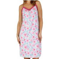 spaghetti strap knee length floral nightdress
