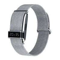 pulsera de actividad blossom s18 bluetooth led gris ip68 45 dias bateria sensor cardiaco