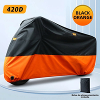 funda impermeable para bicicleta 420d cubierta para motocicleta protector solar para exteriores funda para bicicleta accesorio para bicicleta 245 x 105 x 125 cm