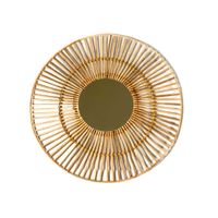 espejo de pared rattan natural 70o lua