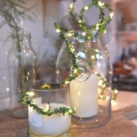 greenery led fairy light chain