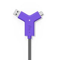 cable de datos logitech swytch 15 m usb negro y violeta