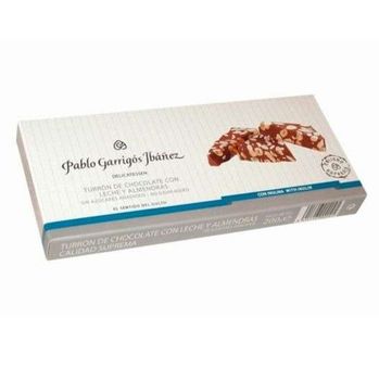Turrón de Chocolate con Leche y Almendras Sin Azúcares añadidos...