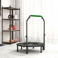 trampolin de fitness homcom acero pp oxford o102x123cmnegro y verde