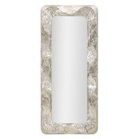 espejo de pared de metal plateado cm 70x65x1605