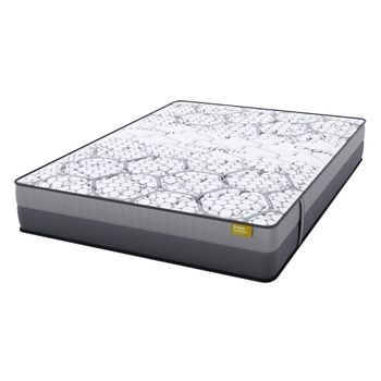 Colchón Hr Viscoelástico Grafeno Excellence Senator 160x180 28 Cm Doble Cara Independencia De Lechos Firmeza Alta
