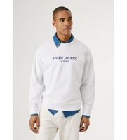 pepe jeans para hombre pm582922 sudadera tadeo blanco s casual algodon
