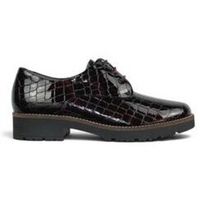 pitillos zapatos de tacon blucher coco burdeos para mujer
