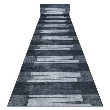 Alfombra De Pasillo Con Refuerzo De Goma Lotus Veneto 60911 Rayas, Geo 80x640 Cm