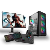 pc racing pack amd ryzen 5 5600g16gb480gb ssdrx 6600  pantalla 24 fullhd  teclado  raton