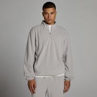 forro polar con cremallera 14 para hombre de mp - gris sostenido - xxl