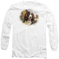 wildlife camiseta manga larga springer spaniel para hombre