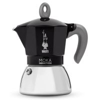 cafetera italiana bialetti moka induction 6 tazas 028l aluminio acero placas induccion