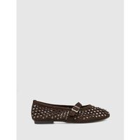 kamome trends zapatos bajos mercedita wynne marron para mujer