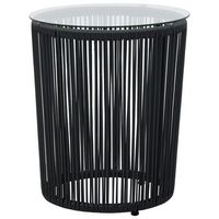 conjunto conjunto mesa y sillas jardin de jardin 3 uds  mueble jardin mesa y sillas y cojines ratan pe negro