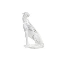 figura resina 25x18x41 leopardo simil marmol