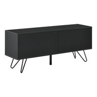 comoda bollebygd con la tecnologia push-open metal 465 x 110 x 30 cm salon negro encasa