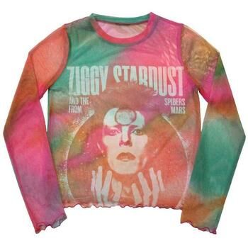 David Bowie Camiseta manga larga Ziggy v2 para mujer