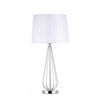 sobremesa robina 1xe27 cromo cpant blanca 62x30x30 cm