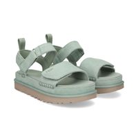 ugg sandalias planas mujer - verde talla 10