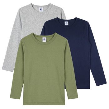 Petit Bateau Camiseta manga larga TSML X 3 para niño