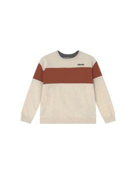 Sudadera Levi's Colorblock Crewneck Boy Oatmeal