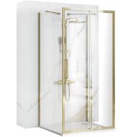 cabina de ducha rea rapid slide gold 110x80
