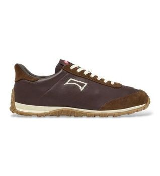 Camper para hombre. K101097-006 Zapatillas de piel Drift Walk marrón (43), Plano, Cordones, Casual