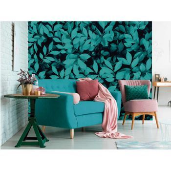 Fotomural Vinilo Hojas Verde Agua 600 X 300 Cm