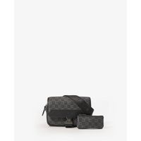 chabrand bolso bandolera con solapa icone negro para hombre