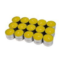 cofan pack de 30 velas tea light de citronela  mas de 4 horas de duracion  repelente natural