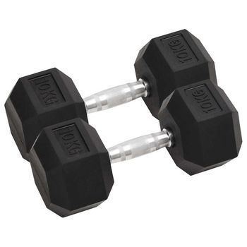 Mancuernas 2 Unidades Total Hierro Fundido 10 Kg Vidaxl