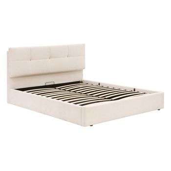 Cama Con Cajones Soa Rectangular, 160 X 200 Cm, Blanca - Atmosphera Createur D'interieur