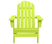 silla de jardin - silla de exterior - silla terraza adirondack madera maciza de abeto verde