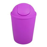 cubo de basura ako 55l  con tapa abatible violeta