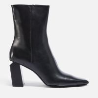 alexander wang toni 85 leather heeled boots - uk 8