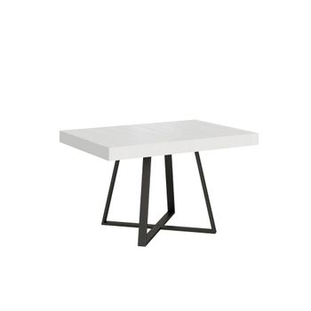 Mesa extensible 90x130/234 cm efecto madera, fresno blanco