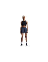 camiseta de running on running core 2-in-1 crop mujer negro