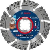 bosch professional 1x disco de corte de diamante expert multimaterial x-lock para hormigon o 115 mm accesorios amoladora pequena