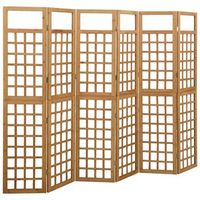 biomboenrejado de 6 paneles madera de abeto 2425x180 cm vidaxl