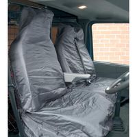 water resistant van single seat  twin cab seat seat protectors in grey