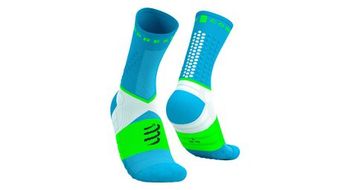 Calcetines compressport ultra trail v2 0 azul verde