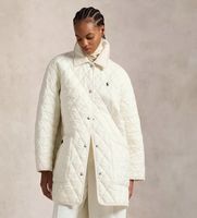 polo ralph lauren para mujer 211971180001 chaqueta quilted blanco roto m casual poliester reciclado