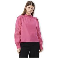 yas blusa yas chelle top ls - raspberry sorbet para mujer