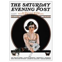 legendarte - cuadro lienzo impresion digital - the saturday evening post magazine 1920 - c coles phillips - decoracion pared cm 50x70