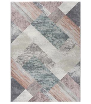 Argentum - 484 - Alfombra de estilo geométrico y colores pastel