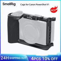jaula smallrig para powershot v1 para canon powershot v1 negra con mango de silicona placa de liberacion rapida arca-swiss incorporada - 5807