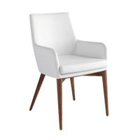silla polipiel blanco